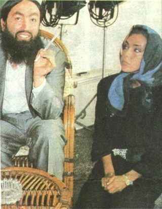 Adnan Oktar, photographed with actor Ahu Tugba in 1989 (Savas Kalafat)