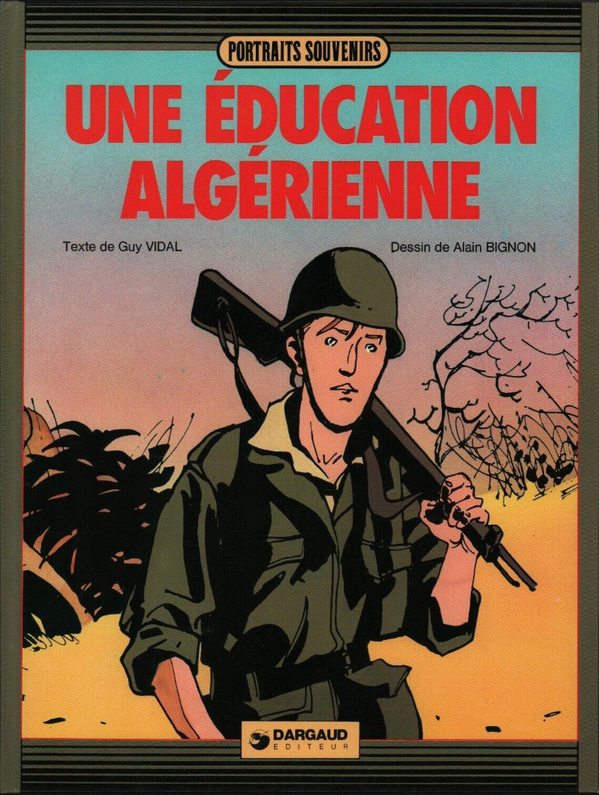Couverture d’Une éducation algérienne de Guy Vidal et d’Alain Vignon, aux éditions Dargaud (capture d’écran)