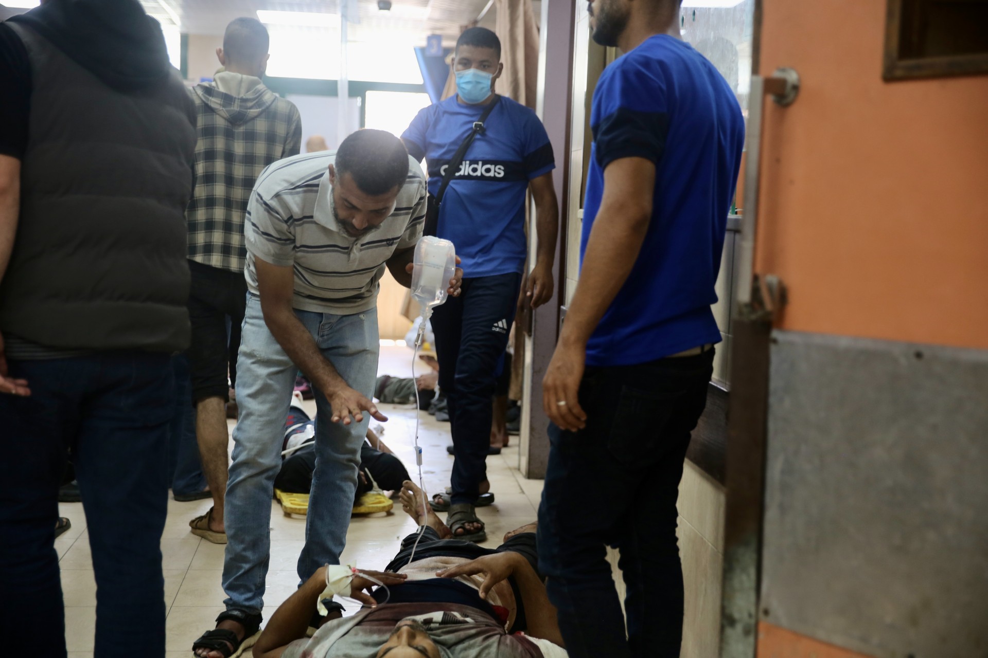 wounded palestinian aqsa martyr hospital