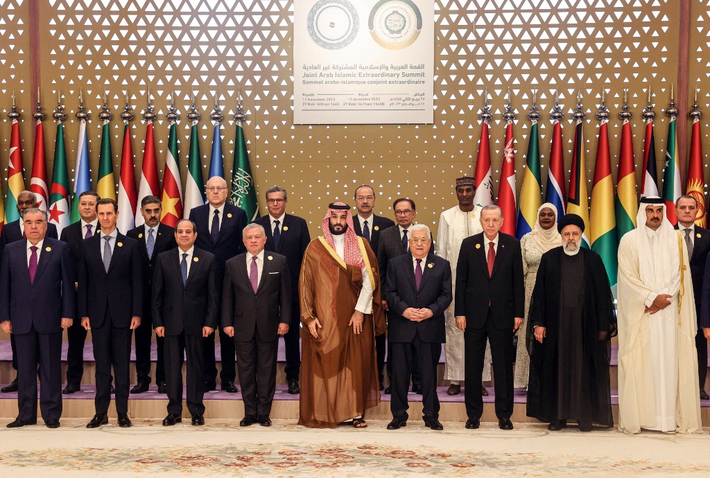 Arab leaders and Iran's president are in the Saudi capital on November 11, for a summit meeting expected to underscore demands that Israel's war in Gaza end before the violence draws in other countries.