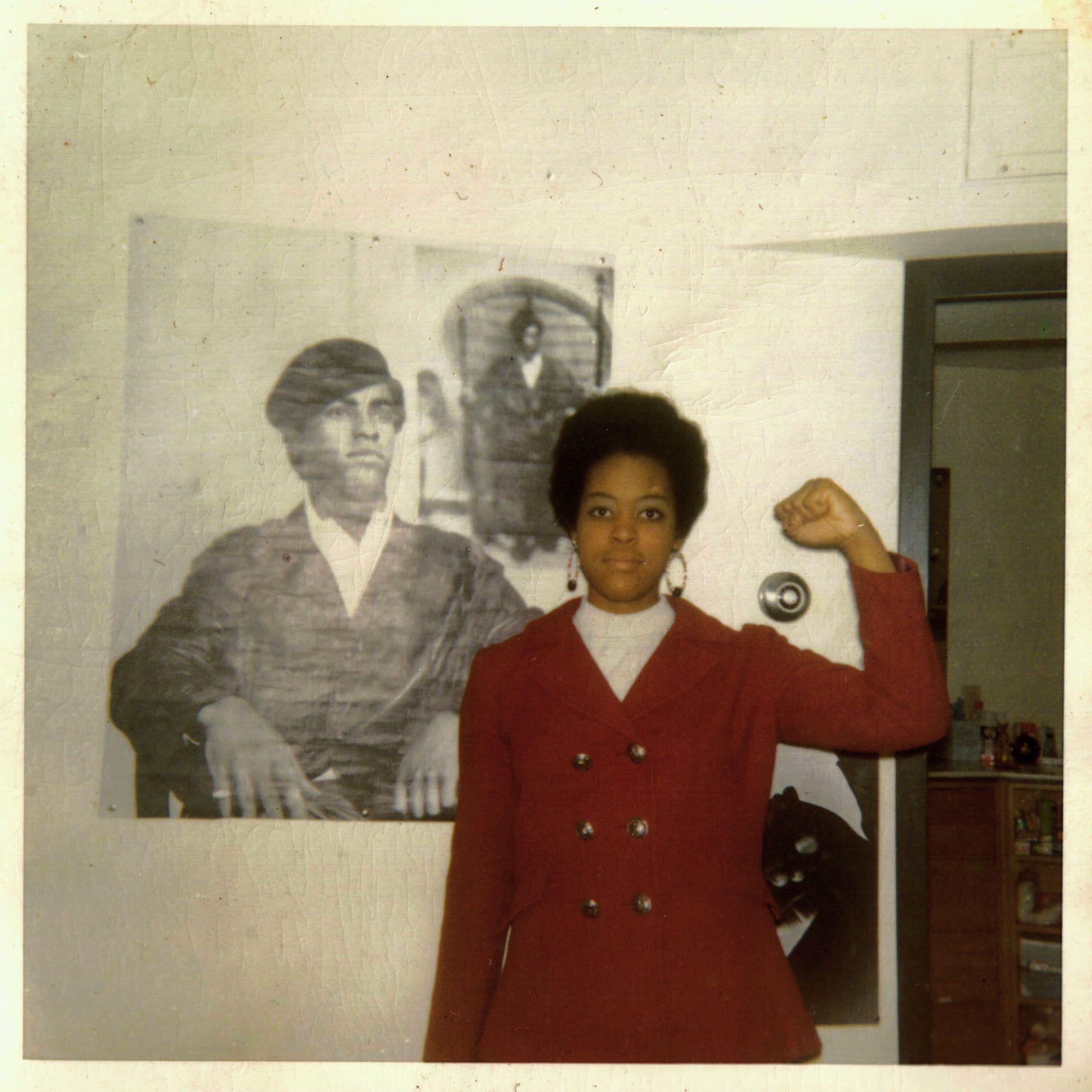 Photo of Amatul Haqq in Columbus, Ohio in 1969. She was a member of the Black Panther Party (Umi's Archive)