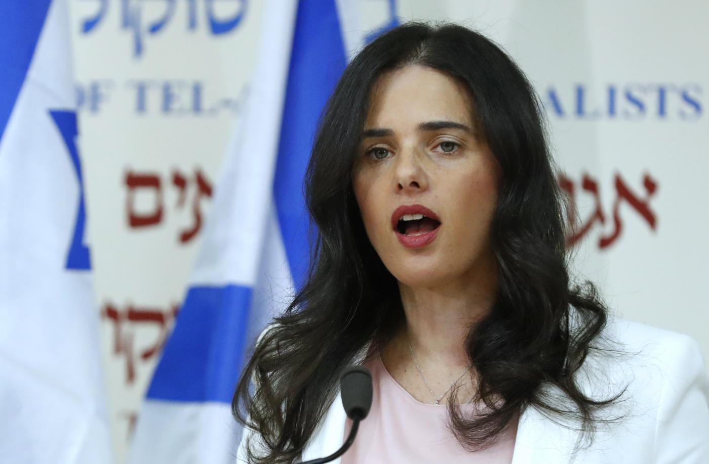 Will Ayelet Shaked be able to bridge religious and secular nationalists and draw in maximum votes from the right? (AFP) 