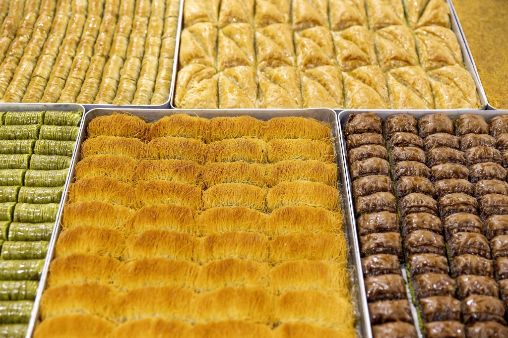 Pâtisseries traditionnelles servies lors d’un mariage turc (AFP)