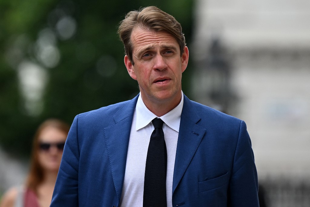 Conservative Party co-chairman Ben Elliot is pictured in London on 6 July 2022 (AFP)