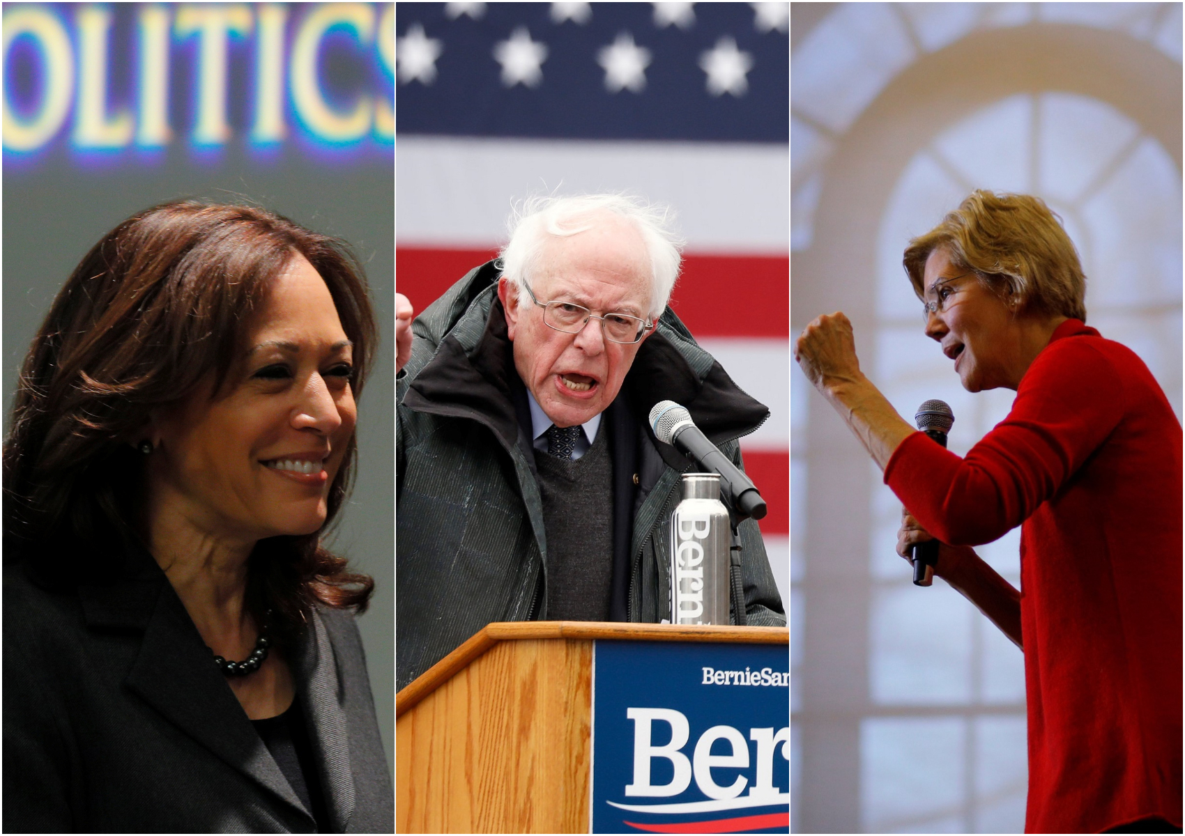 Kamala Harris, Bernie Sanders and Elizabeth Warren defended Ilhan Omar