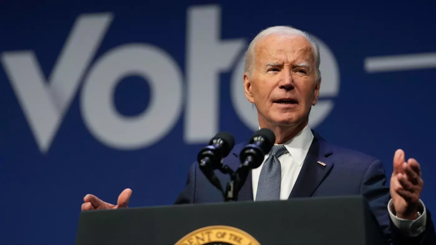 US President Joe Biden speaks on economics during Vote To Live Prosperity Summit at College of Southern Nevada in Las Vegas, Nevada, on 16 July 2024 (Kent Nishimura/AFP)