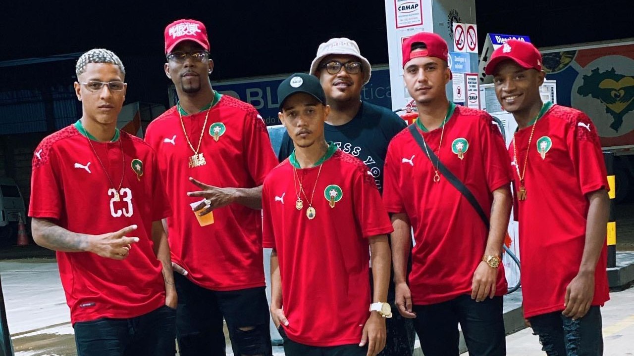 DJ Rafael Foxx (second from left) has heavily promoted Moroccan football and culture in his music (Courtesy of Rafael Foxx)