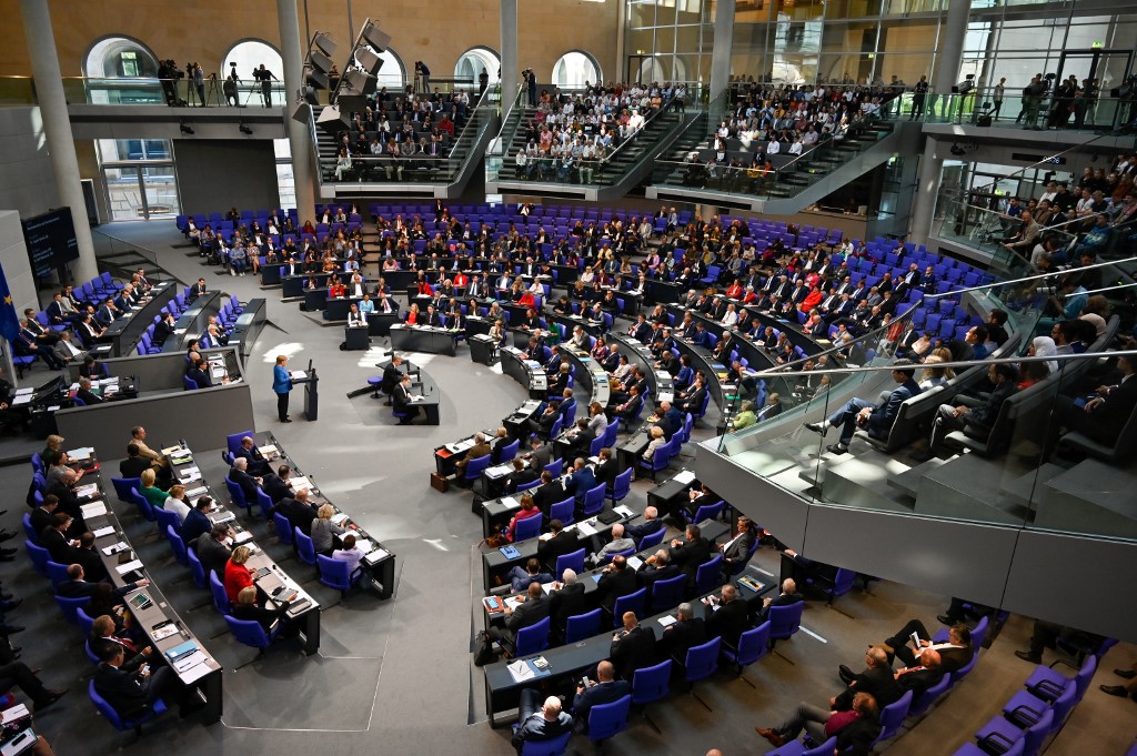 The Bundestag is pictured on 11 September in Berlin (AFP)
