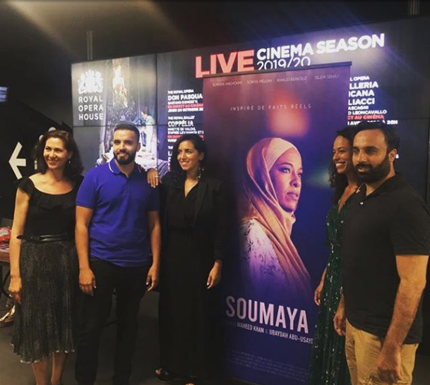 L'équipe de Soumaya lors d'une projection à Paris fin août (Instagram)