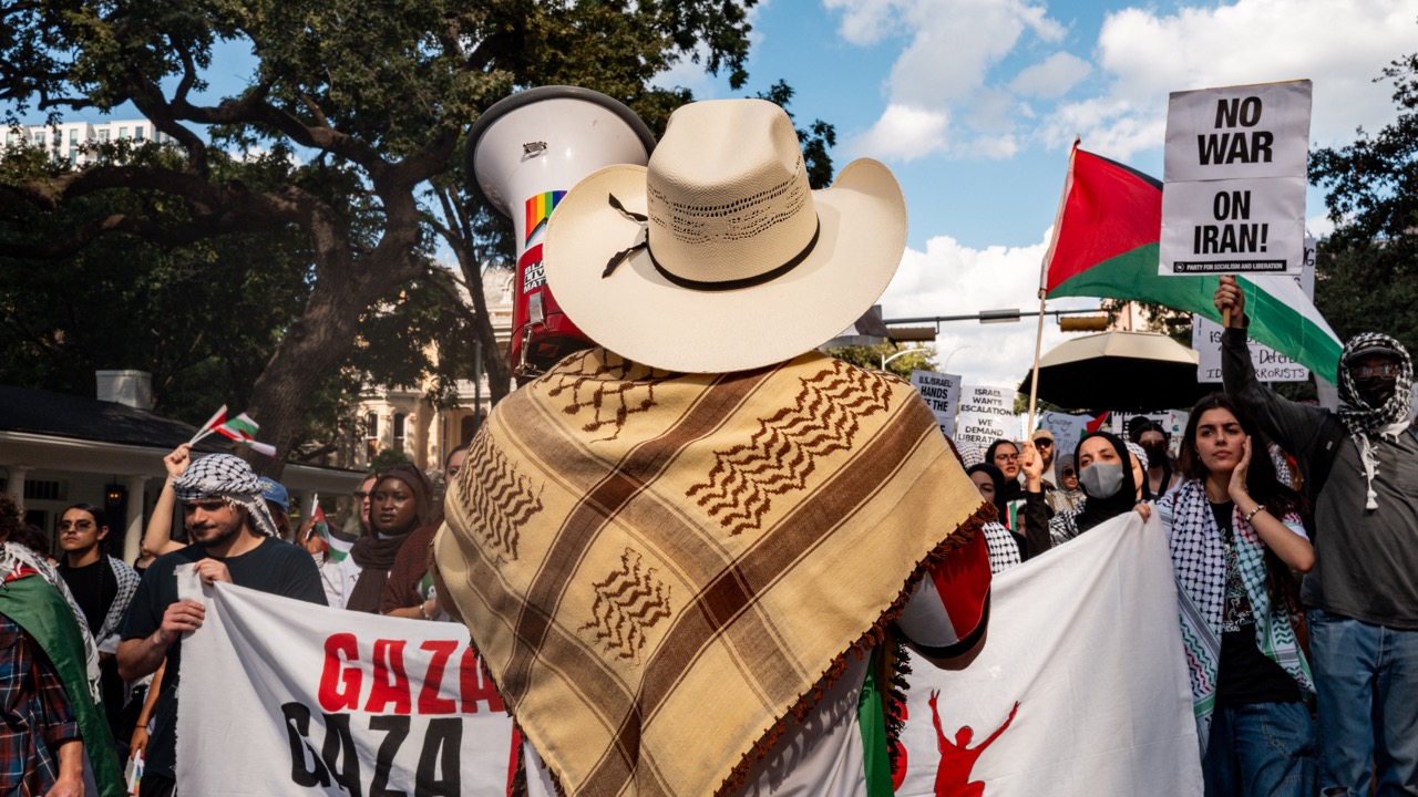 austin protest gaza