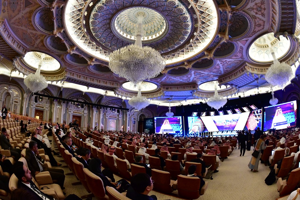 Last year’s ‘Davos in the Desert’ investment conference in Riyadh was overshadowed by Khashoggi’s murder (AFP) 