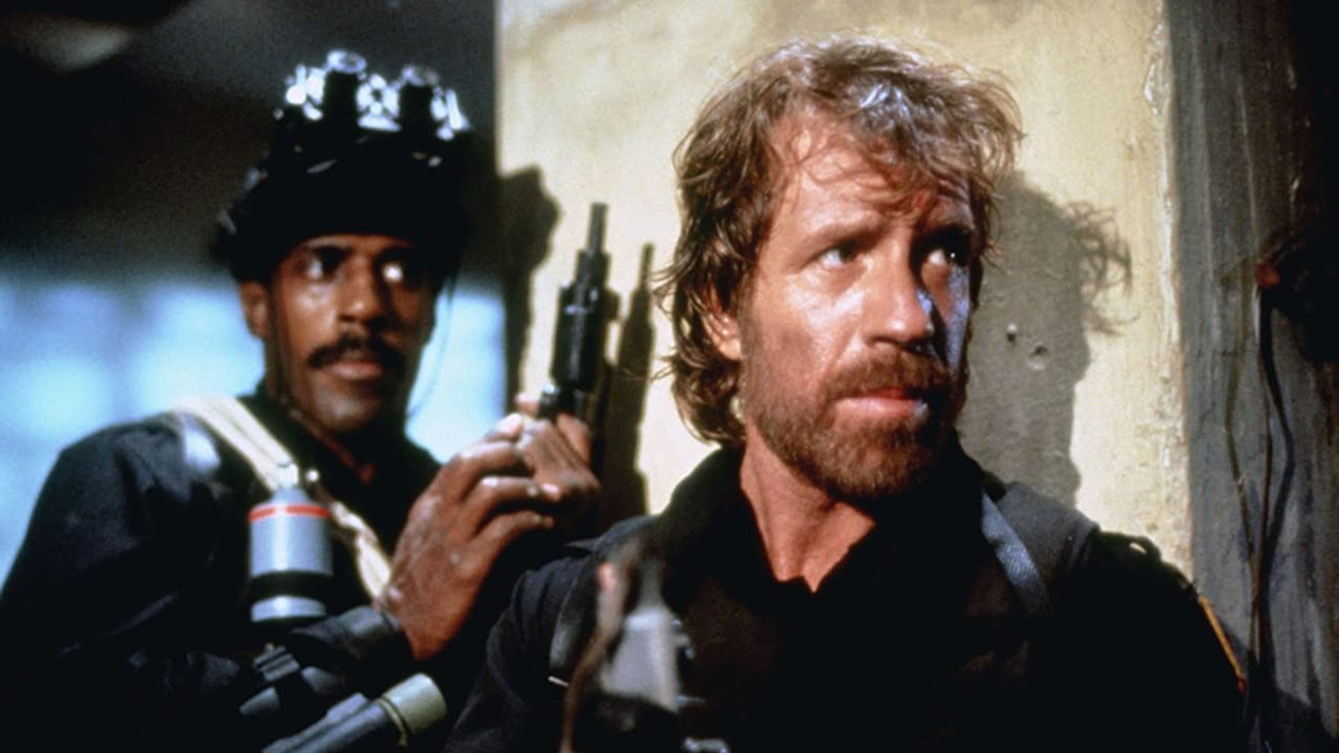 Chuck Norris takes on Palestinian fighters in Lebanon in Delta Force
