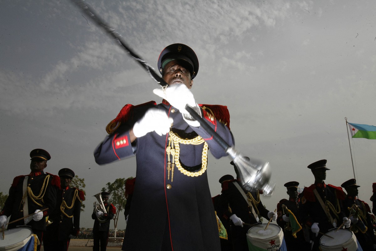 A band plays music during a military parade on 27 June 2007 marking the 30th anniversary of Djibouti's Independence, in Djibouti city (AFP)