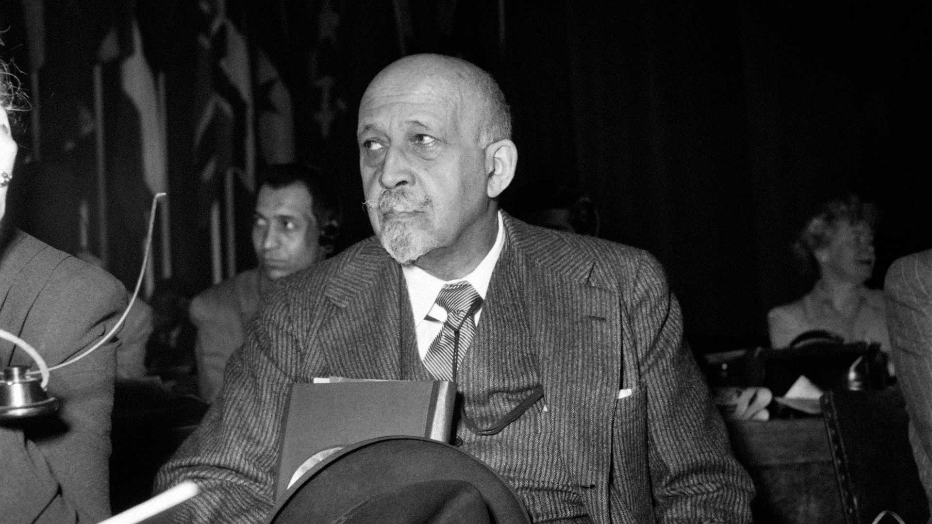Undated photo shows William Edward Burghardt "W. E. B." Du Bois, US sociologist, historian, civil rights activist, Pan-Africanist, author, writer and editor.
