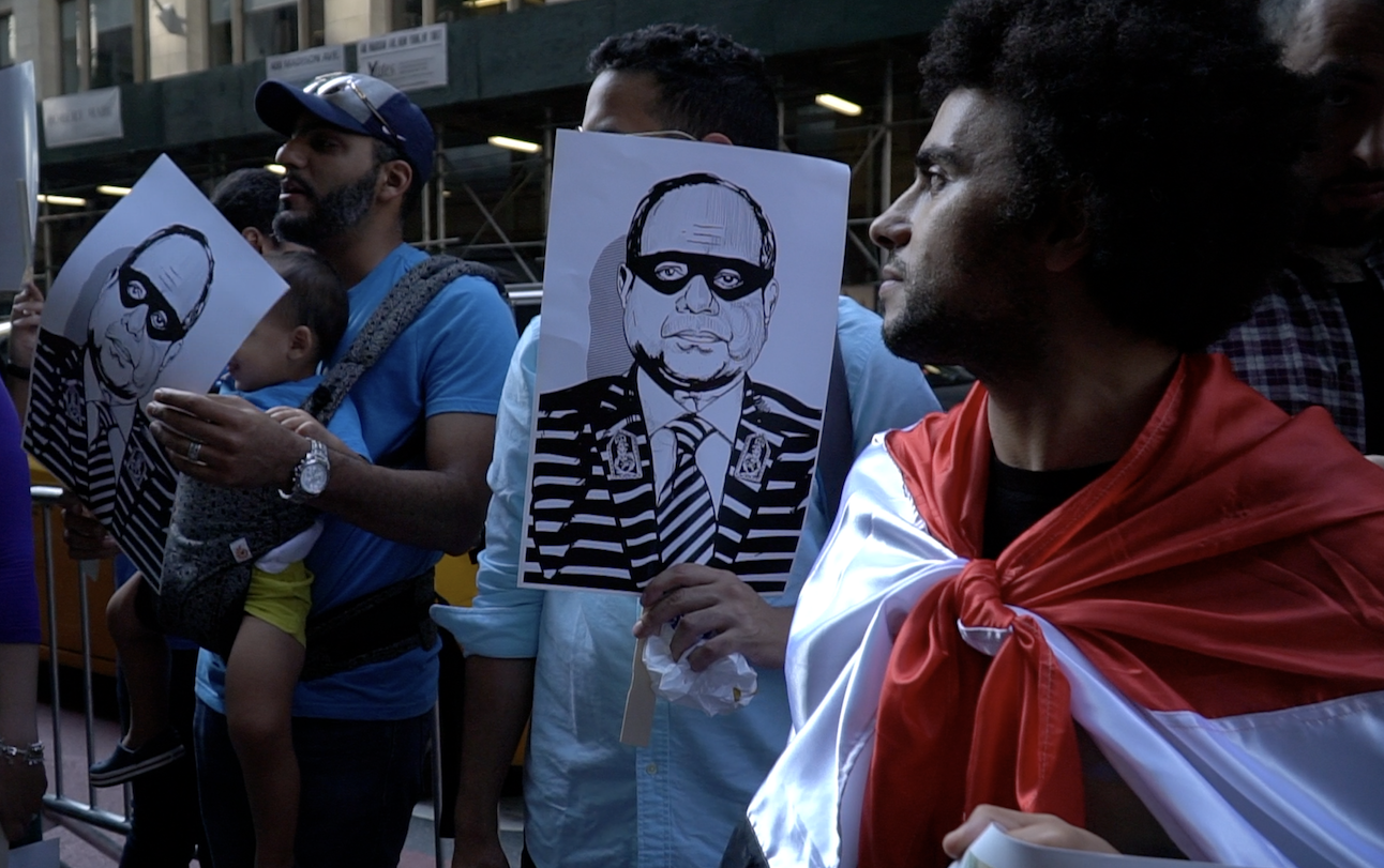 Protesters called for Sisi to step down [Middle East Eye]
