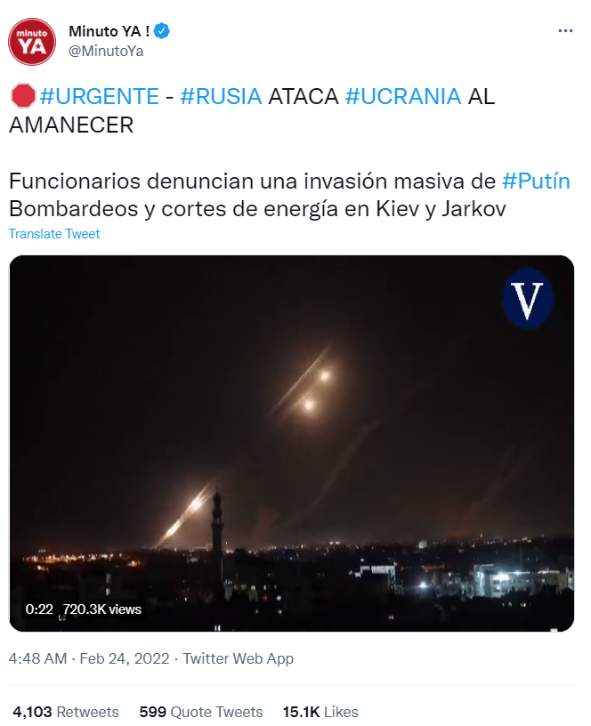 gaza missile fake ukraine tweet