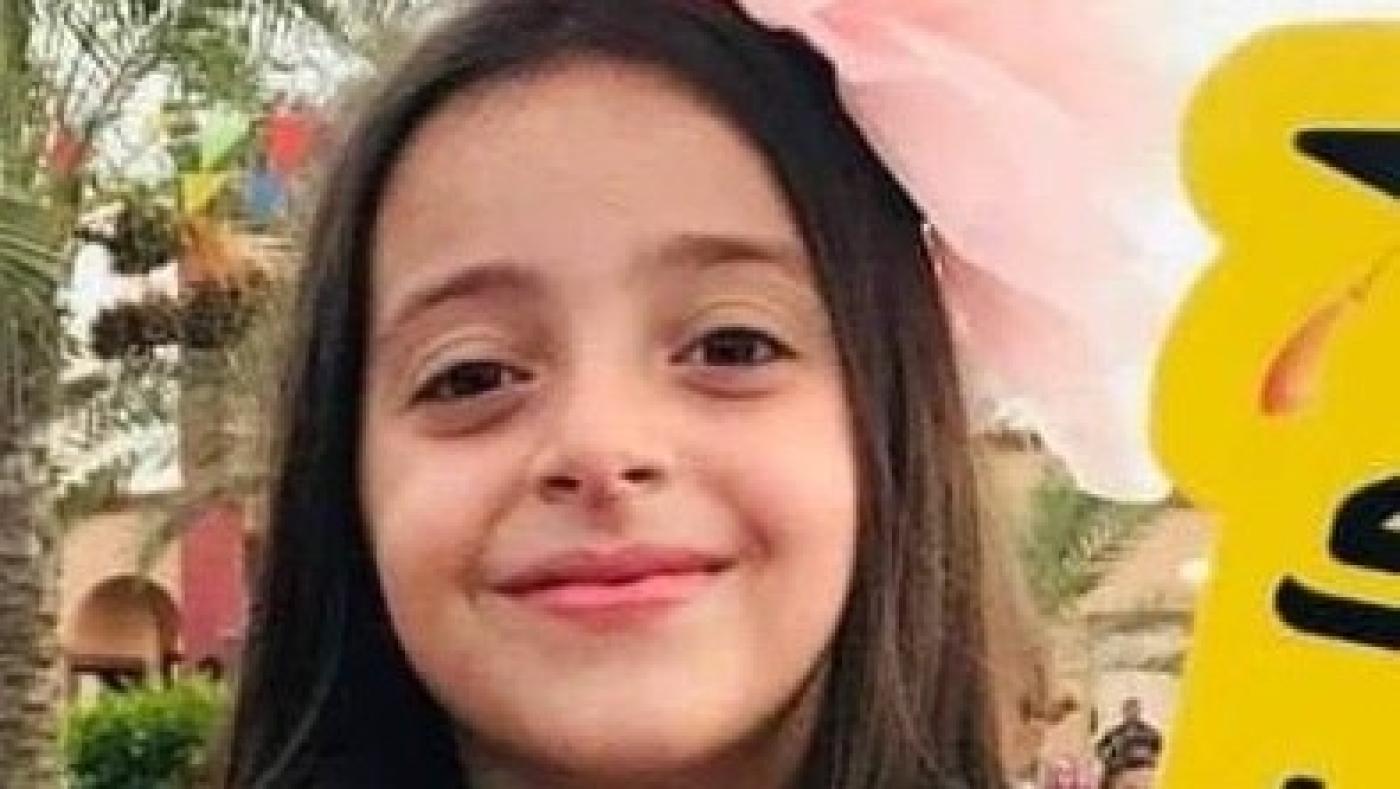 Mayar Tariq Ibrahim Ezz el-Din, 11 years old, was killed in Israeli raid on 9 May 2023 in Gaza City. She is among five children killed in three days of bombings (Twitter)