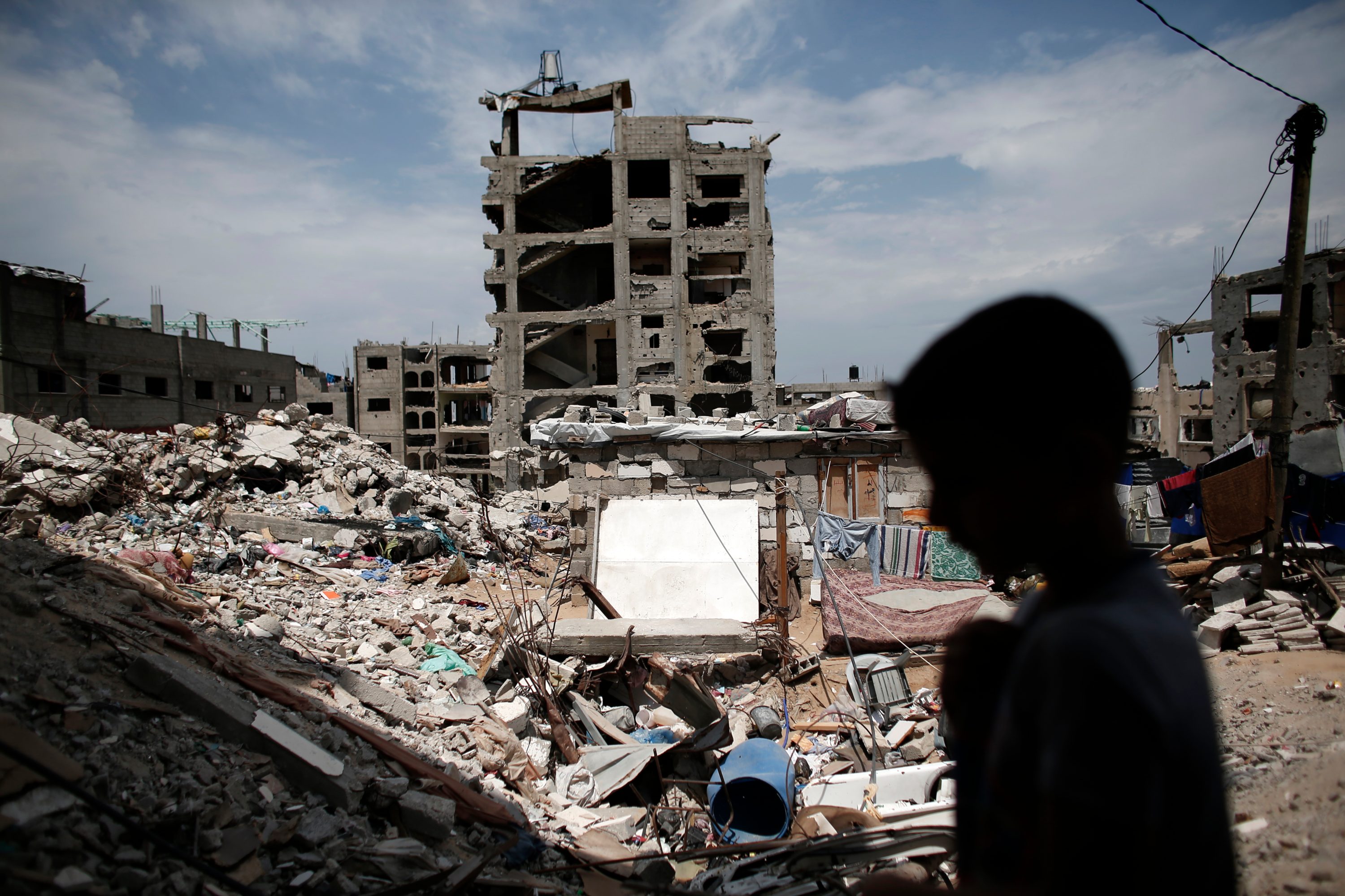 Gaza rubble AFP