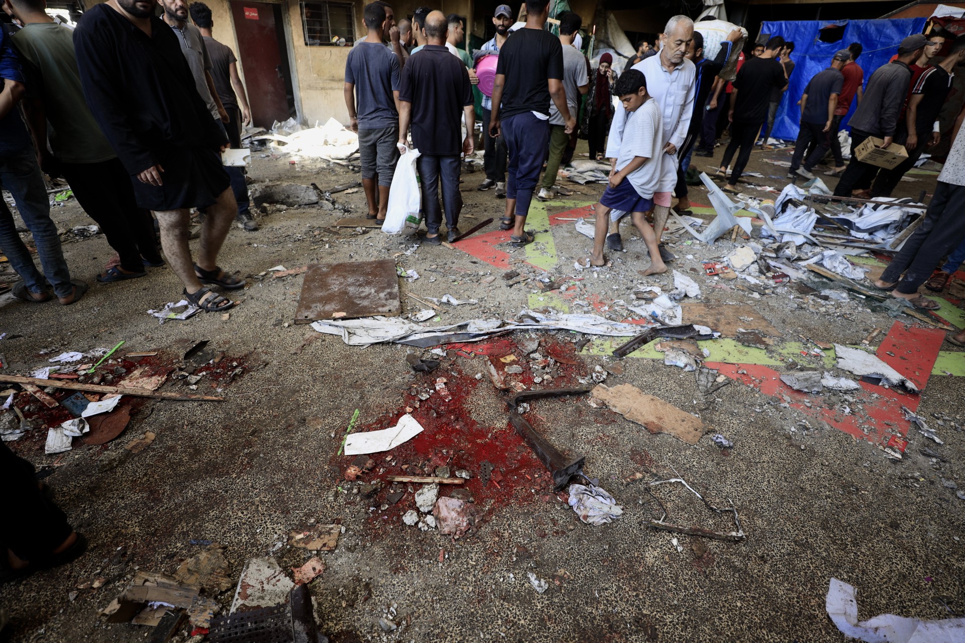 aftermath deir al balah school strike