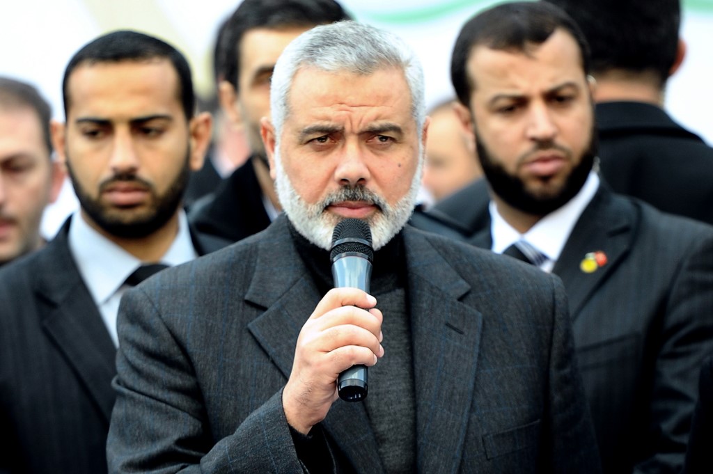 Ismail Haniya, political director of Hamas, says Israel must decide (AFP/file photo)
