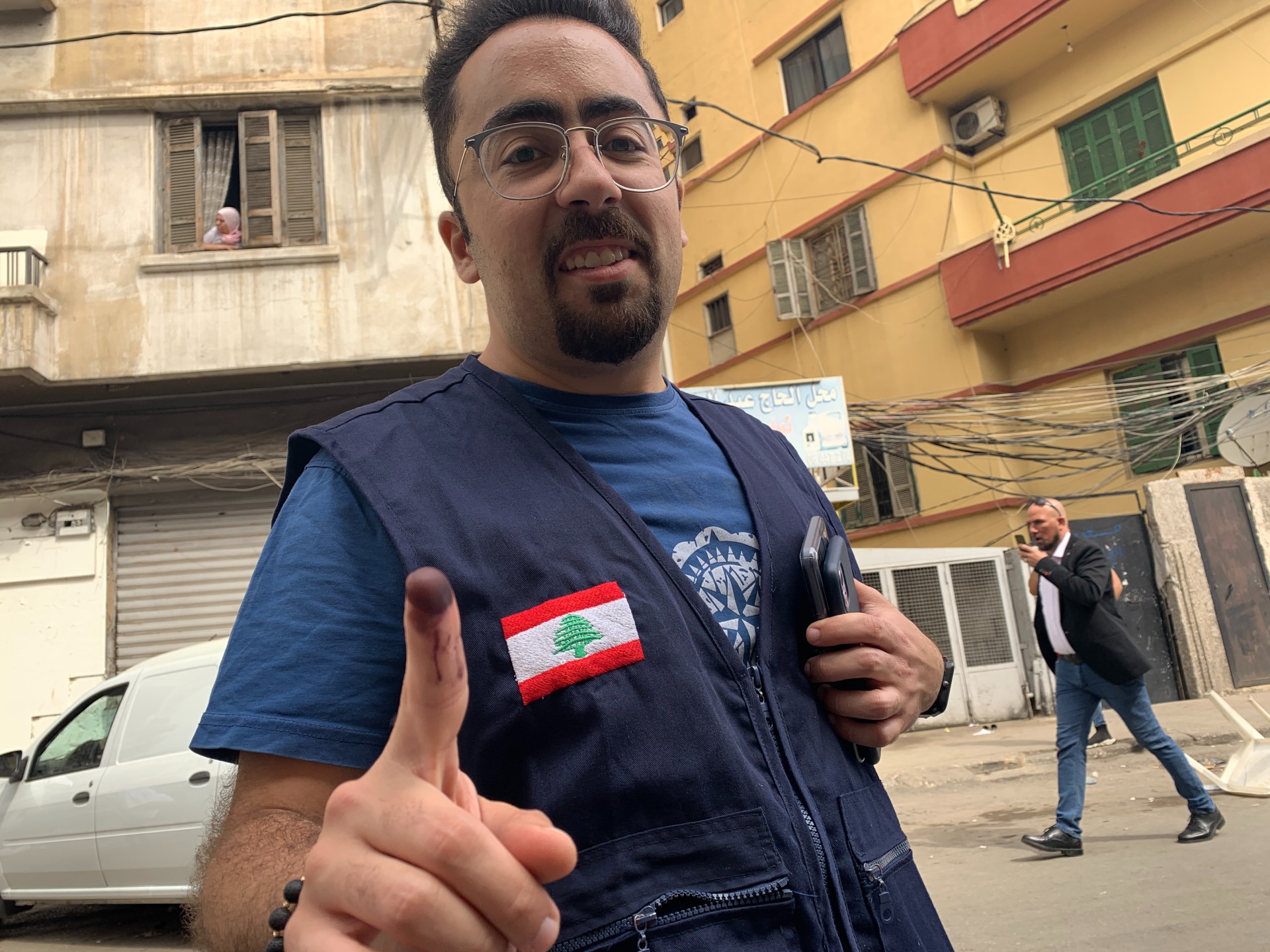 Ayham Ajami, 29, said most of the older generations in Tripoli will be voting for the traditional parties (MEE/Dario Sabaghi)