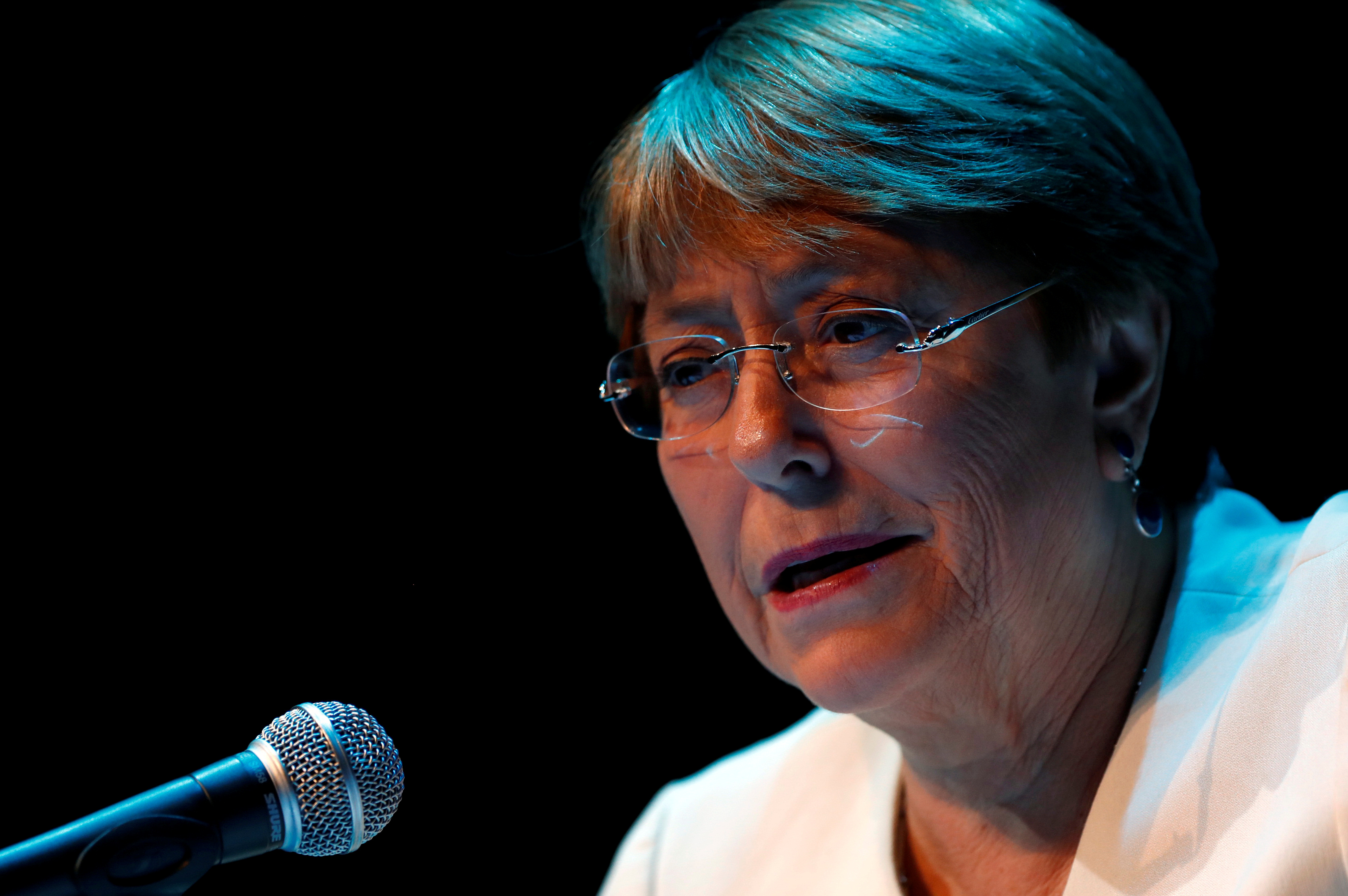 UN human rights chief Michelle Bachelet on Monday (AFP)
