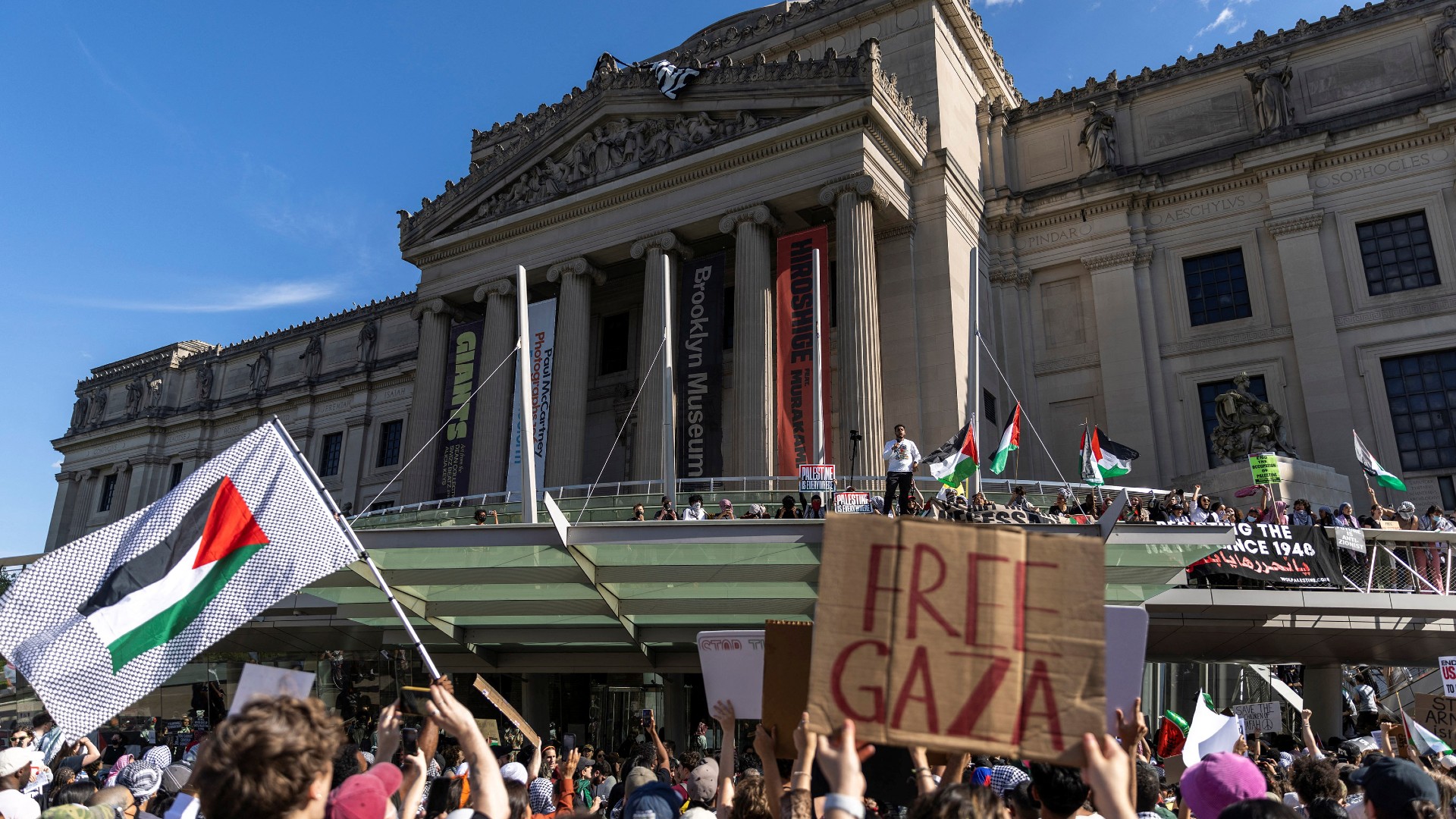 Why pro-Palestine protesters are targeting the Brooklyn Museum | Middle ...