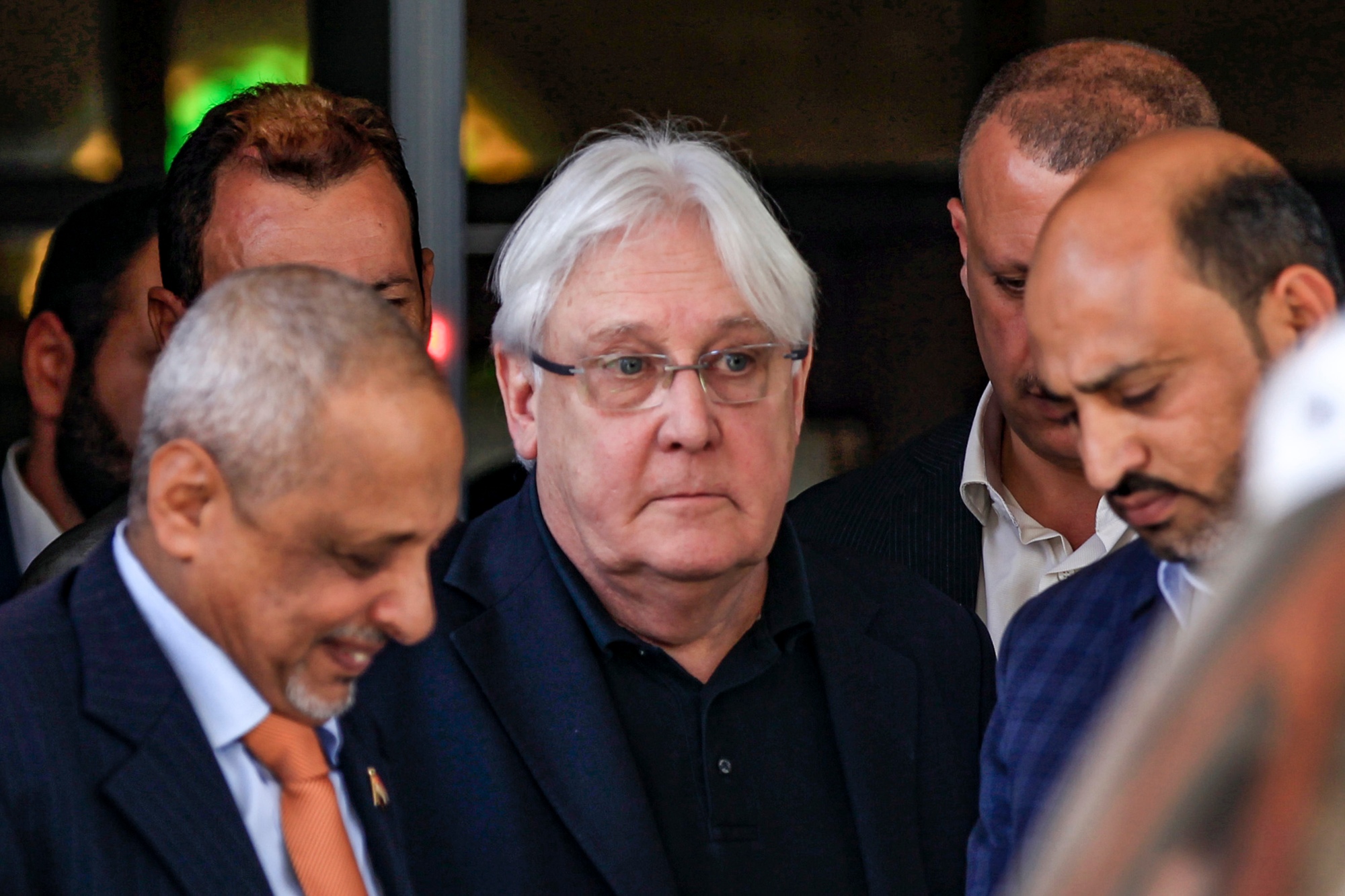 UN envoy Martin Griffiths told the security council that fighting in Marib threatened to displace tens of thousands (AFP)