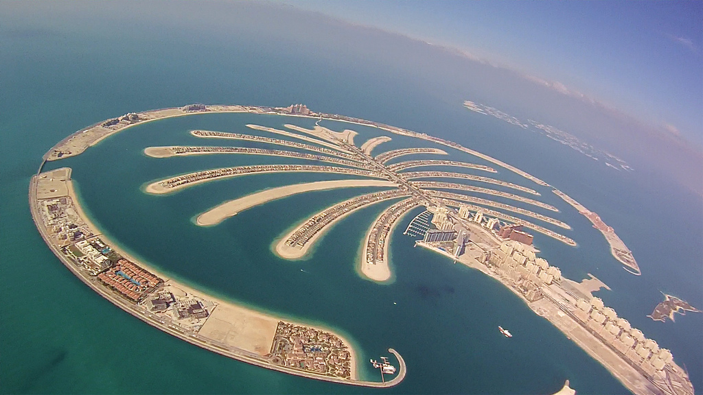 Dubai's artificial palm-shaped islands (Wikimedia Commons/Richard Schneider)
