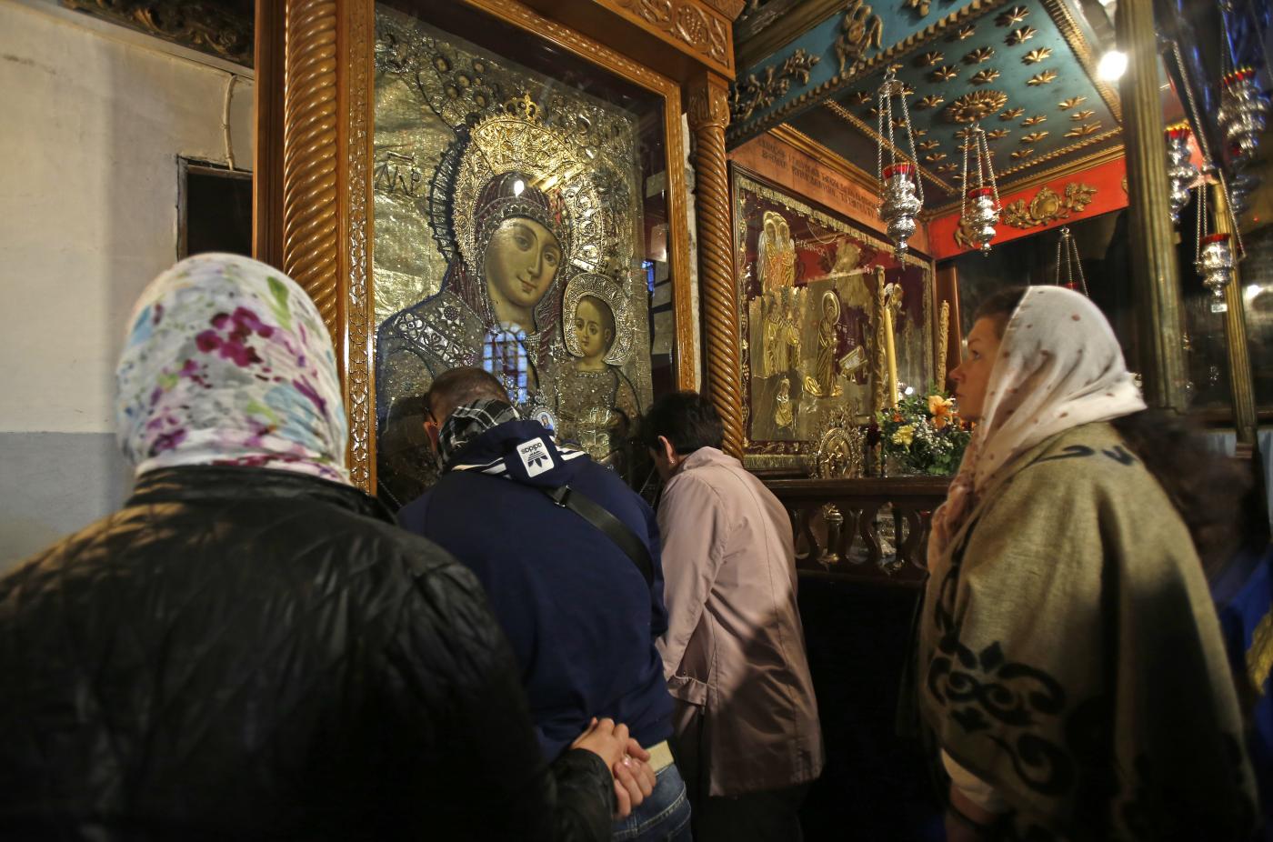 Christian pilgrims in Bethlehem