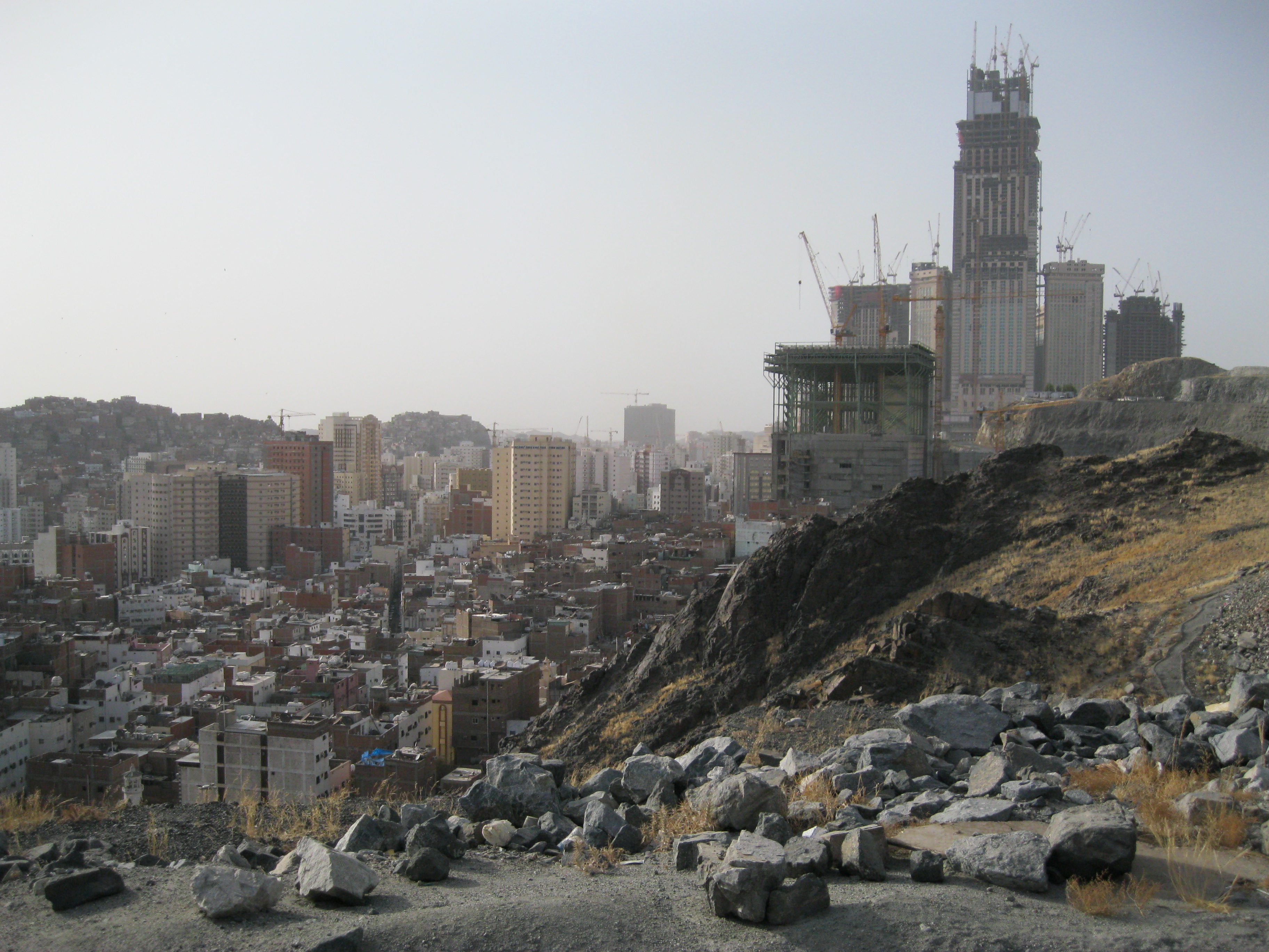 The Development of King Abdul Aziz Endowment Project is pictured in Mecca in 2010 (MEE/Rosie Bsheer)
