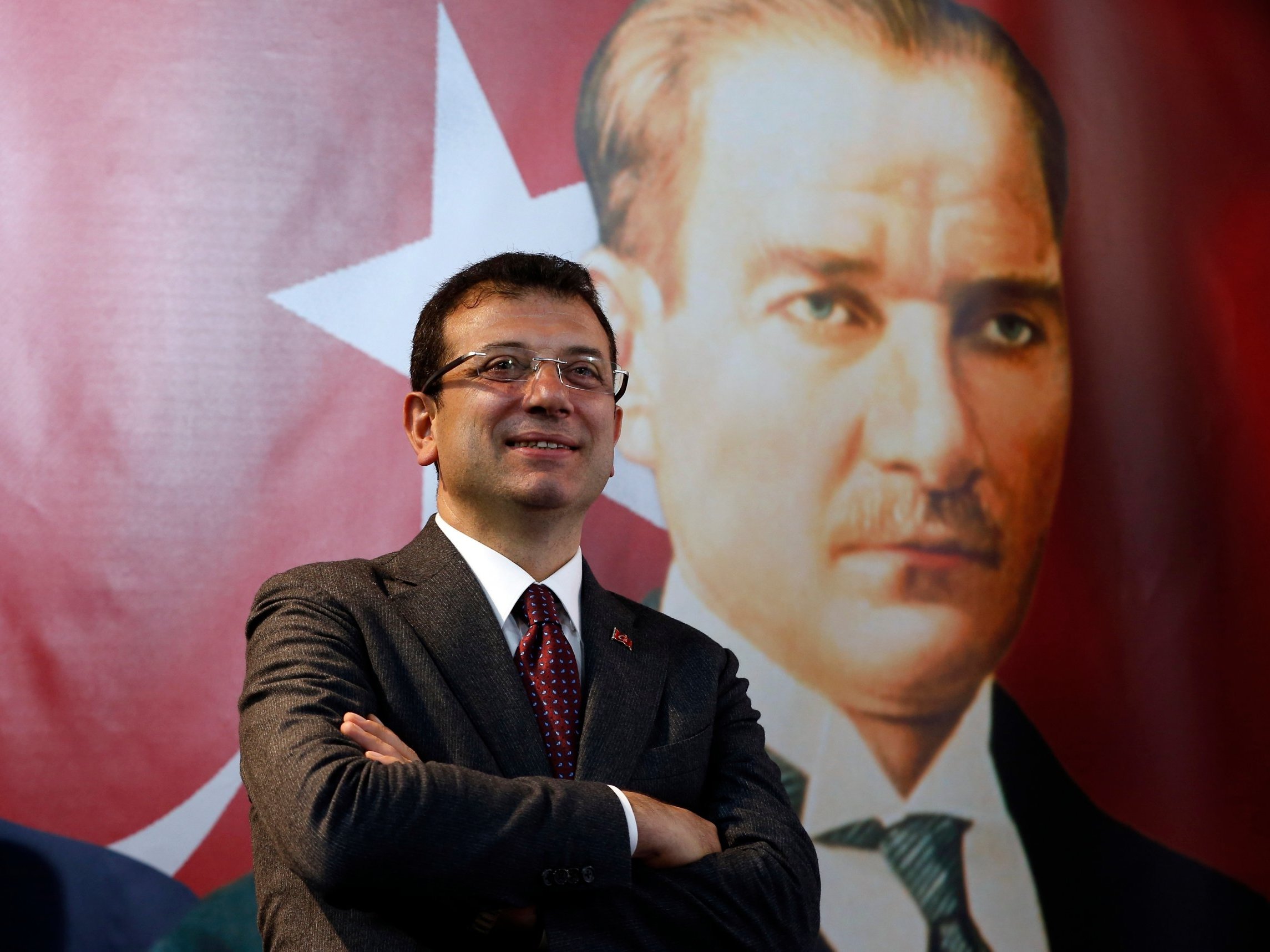 Ekrem Imamoglu has begun pulling away in the polls ahead of the Istanbul election re-run (AFP)