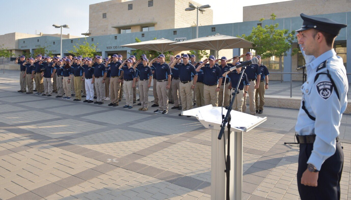 US police officers arrive at the Israeli police academy at Beit Shemesh 0n 10 September, 2019 (Israeli Police)