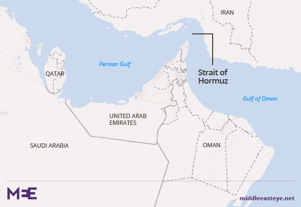 A third of the world's oil supplies travel through the Strait of Hormuz (MEE)