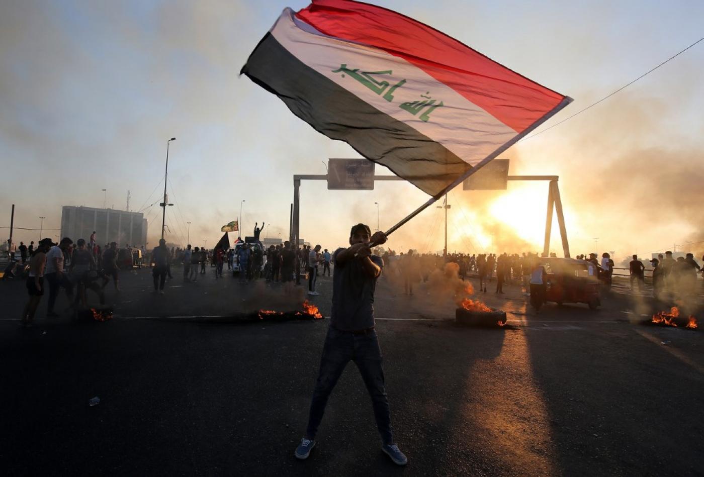 La répression des manifestations qui ont secoué les villes chiites irakiennes depuis le début du mois ont fait plus d’une centaine de morts (AFP)
