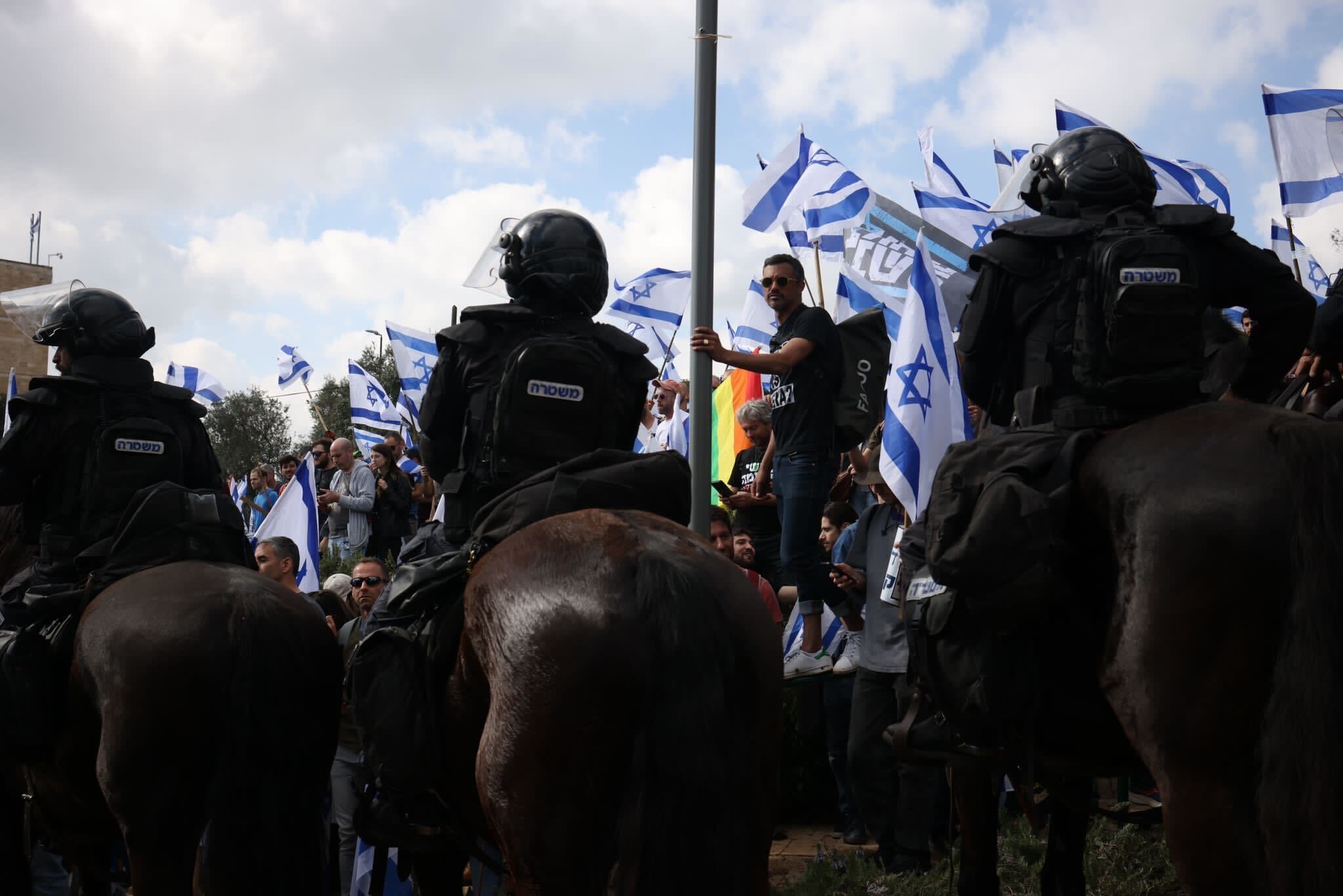 police protest jerusalem israel judiciary