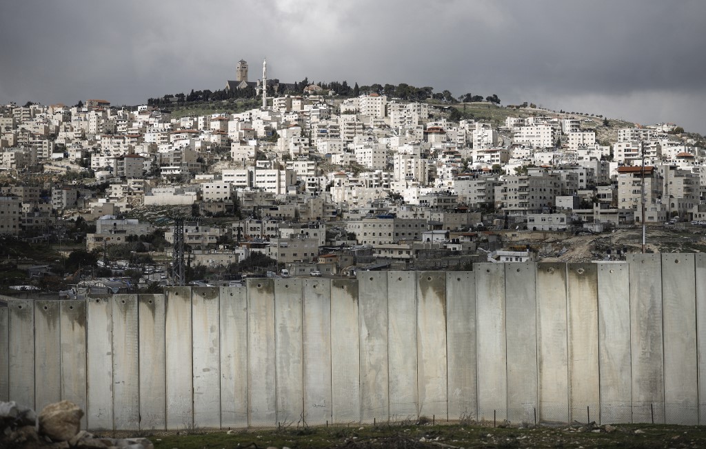 Le mur de séparation israélien photographié le 17 janvier (AFP)