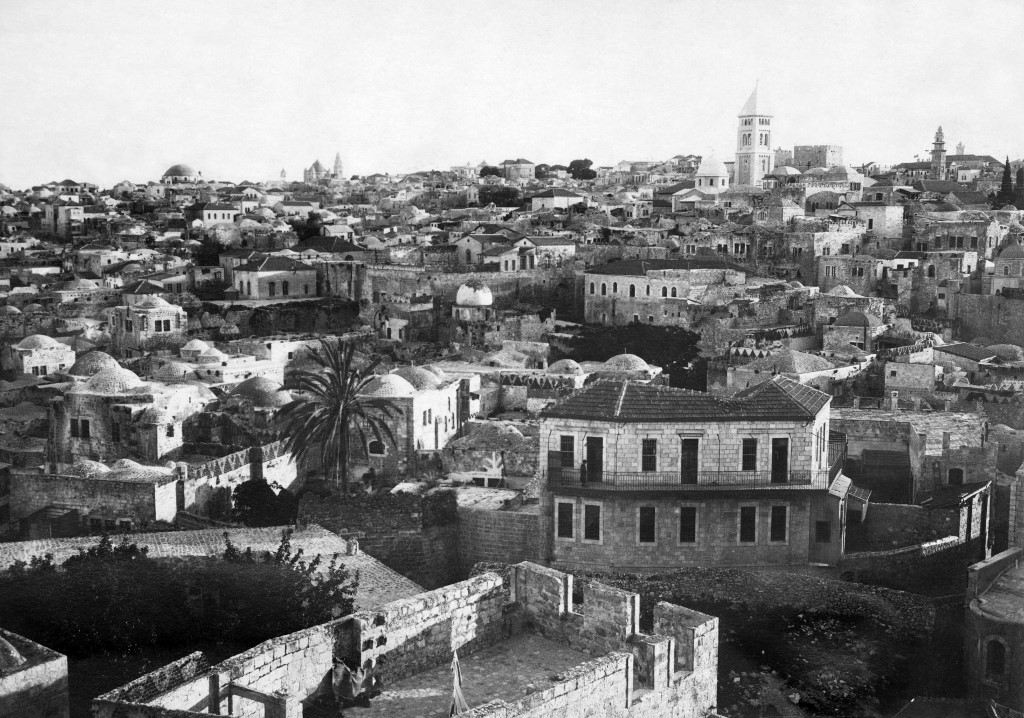 Photo non datée, probablement prise dans les années 1930, montrant une vue générale de Jérusalem (AFP)