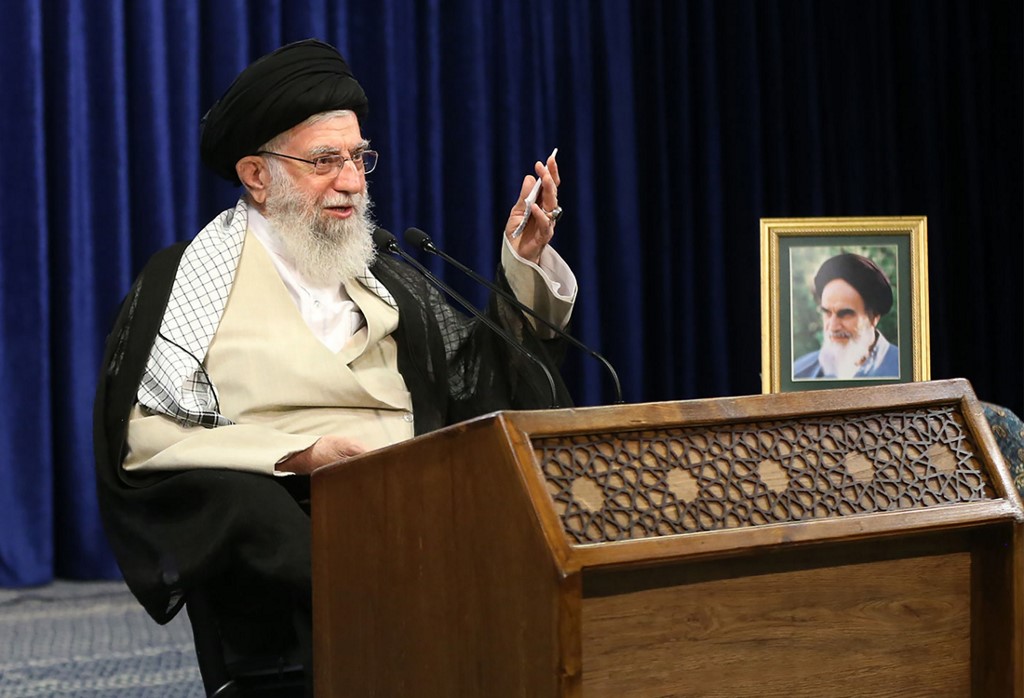Iranian Supreme Leader Ayatollah Ali Khamenei speaks in Tehran on 31 July (khamenei.ir/AFP)