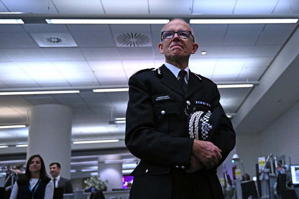 Metropolitan Police chief Mark Rowley is pictured in London in September 2022 (AFP)