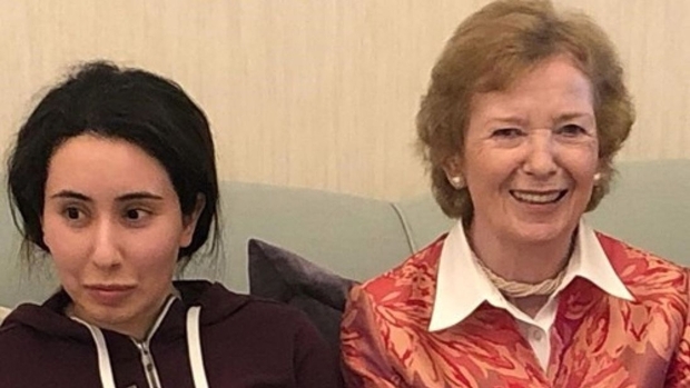 Former UN Rights Commissioner Mary Robinson says she was 'misled' when she met with Latifa (UAE Ministry of Foreign Affairs and International Cooperation)