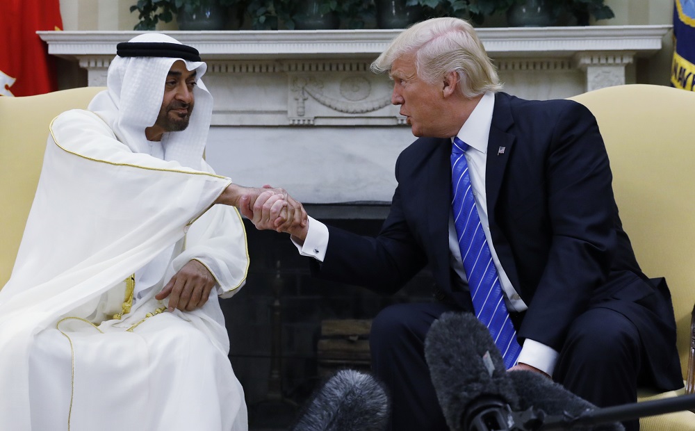 Mohammed bin Zayed and Donald Trump