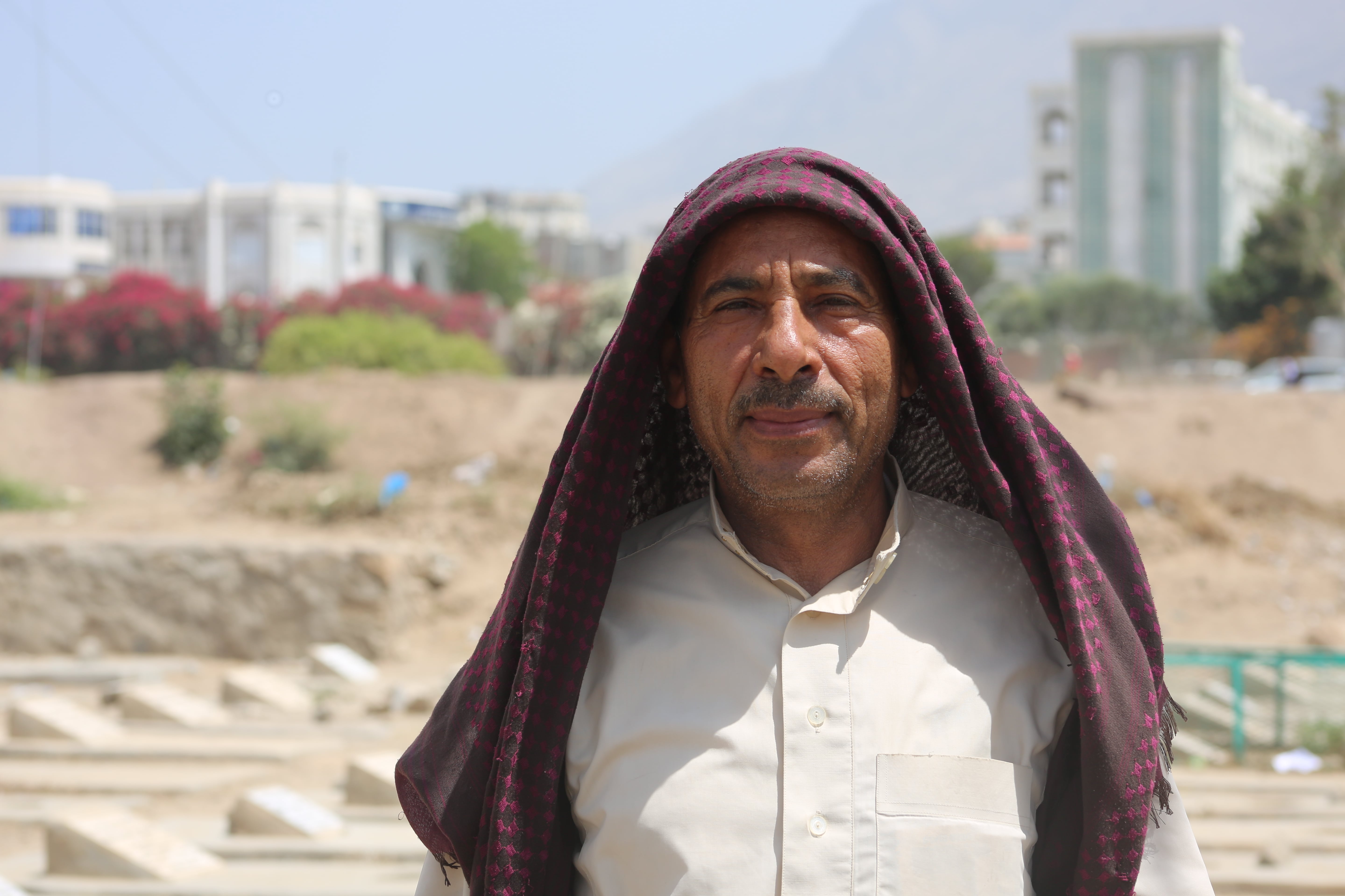 Mohammed Ismail, 60, is less doubtful about getting vaccinated. (Khalid Al-Banna for MEE)