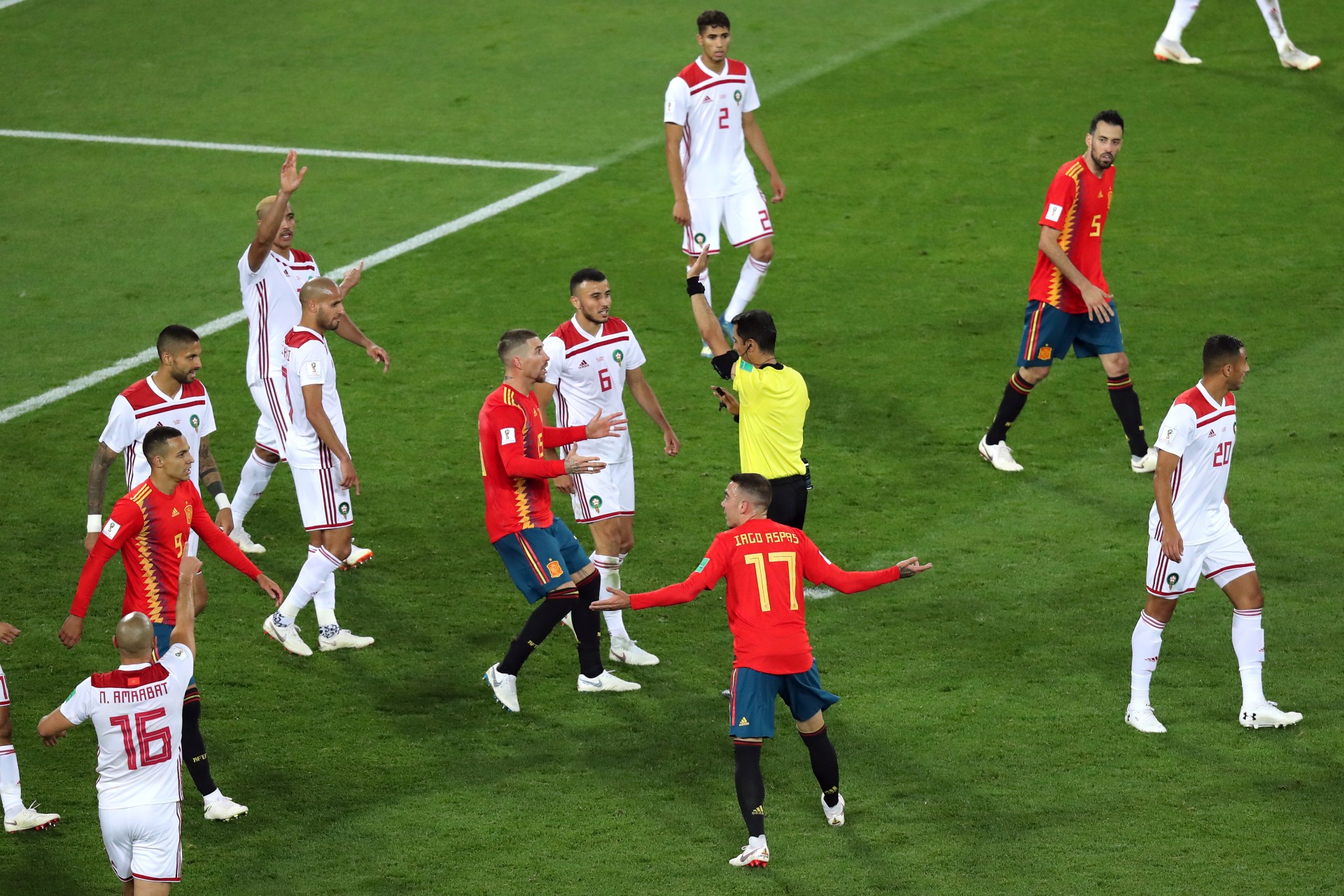 spain morocco world cup 2018 var controversy 