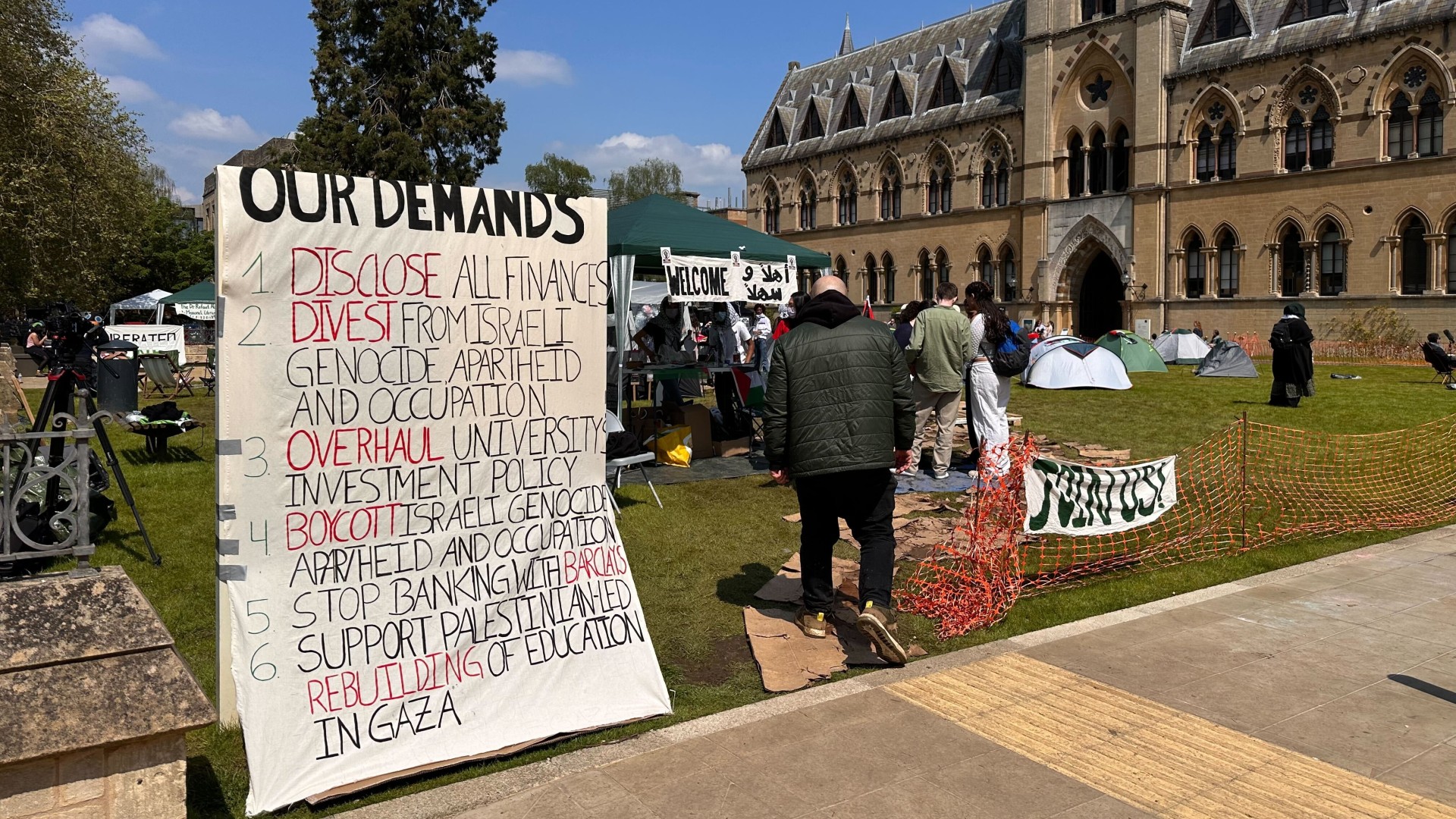 List of demands by the Oxford encampments for Gaza (MEE)