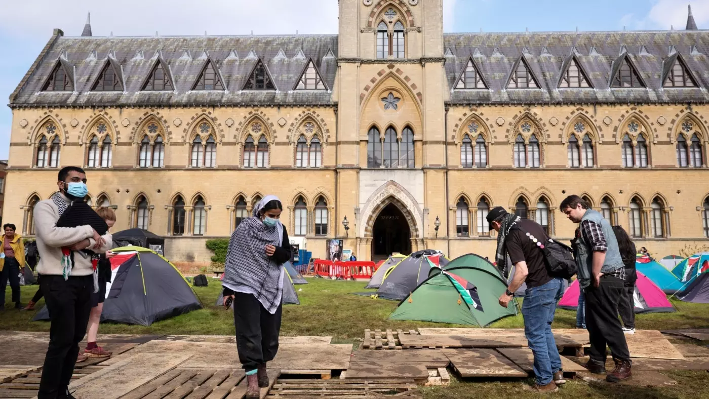 pro-palestine camp oxford 