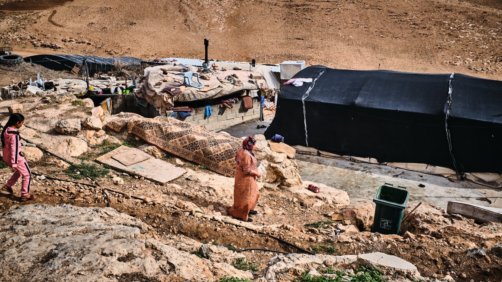 About 545 Palestinians have been forcibly displaced from at least 13 communities since 7 October in Area C in the occupied West Bank (MEE/Angelo Calianno)