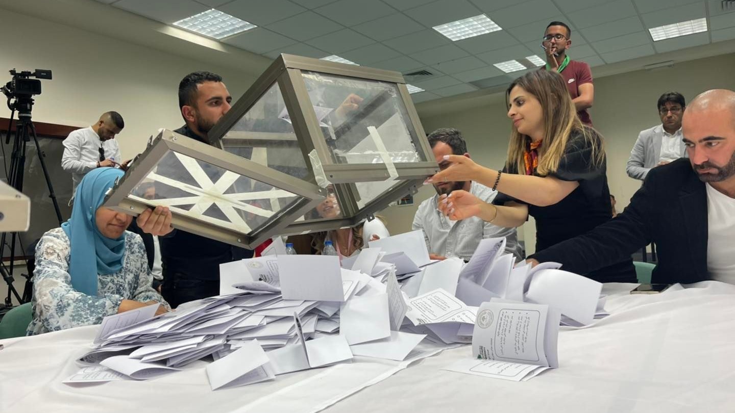 Birzeit University officials say Wednesday's elections went as planned, despite intimidation from the Israeli authorities (Shatha Hammad/MEE)