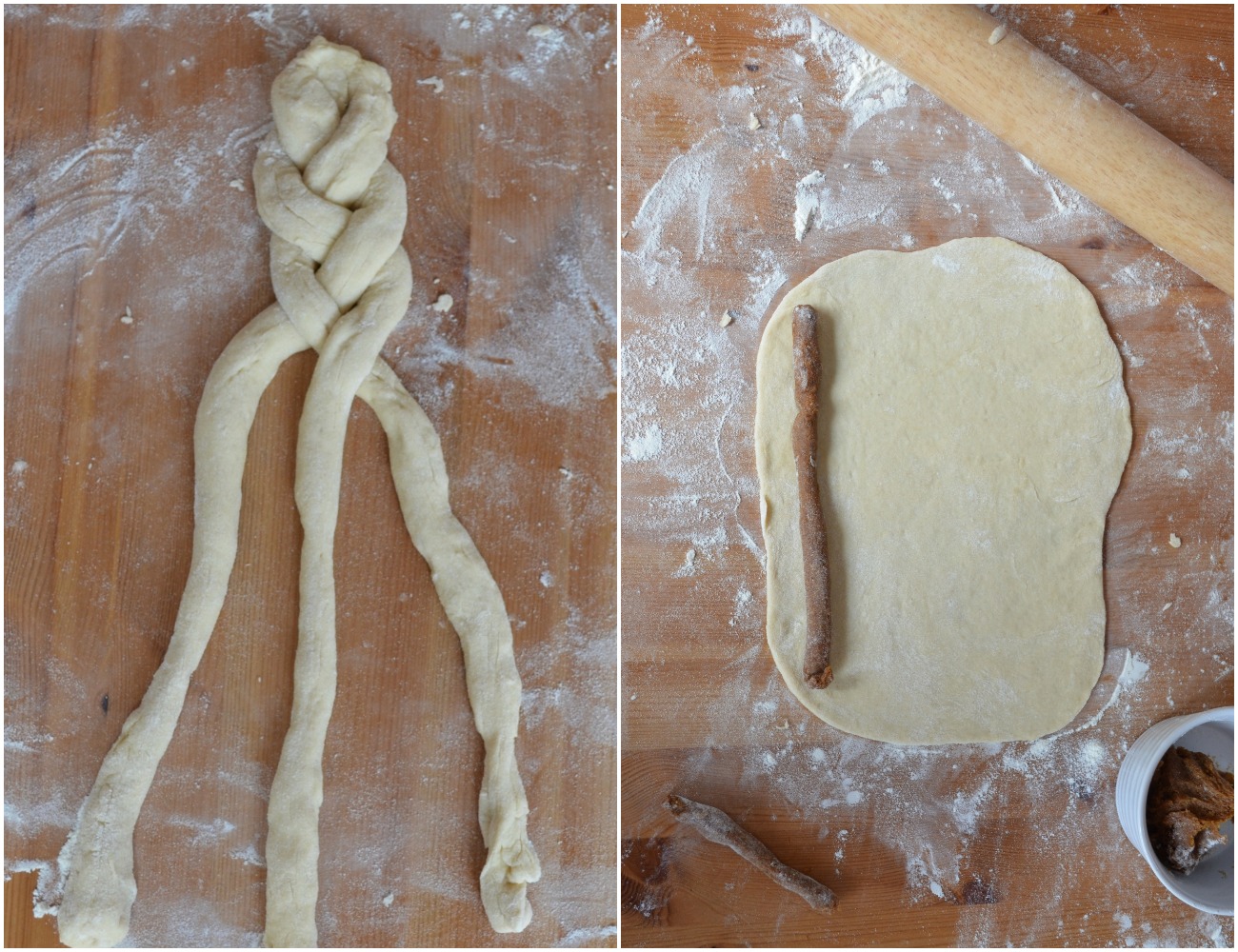 Voilà comment façonner la pâte pour tresser votre maarouk (@mounaskitchen/Instagram)