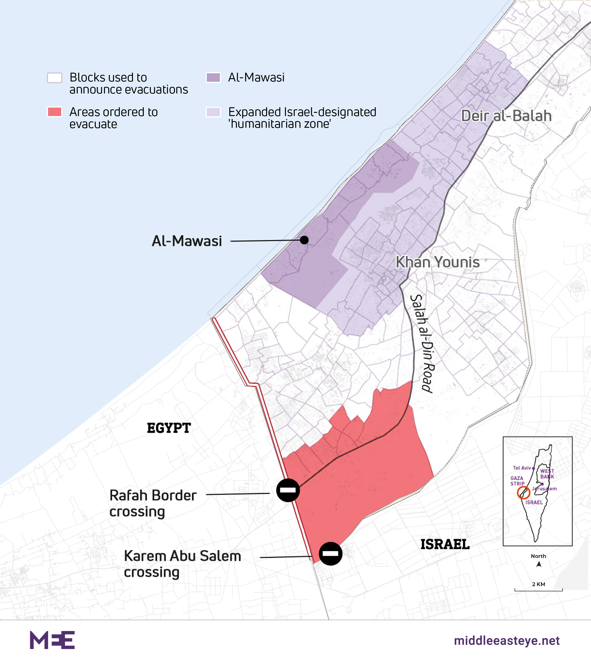Map of Rafah